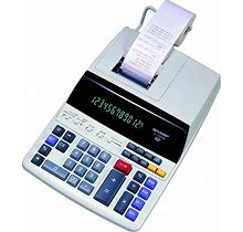 Sharp EL-1197PIII Heavy Duty Color Printing Calculator With Clock And Calendar