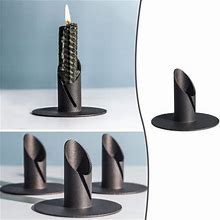 Qtocio Home Decor, Pillar Candle Holder For Dining Table Decorative Iron Candlestick Holders