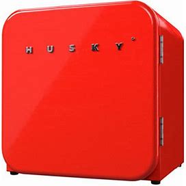Husky 43L Retro Style 1.5 Cu. Ft. Freestanding Counter-Top Mini Fridge Plastic In Red | 21.2 H X 20.5 W X 18.5 D In | Wayfair