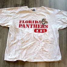 Gildan Vintage 90S Clothing NHL Florida Panthers Hockey Champion Men Size Large Oversiz - New Men | Color: White | Size: L