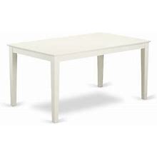 "Modern And Traditional 5 Piece Dining Set In Linen White - Table And