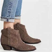 Sam Edelman Shoes | Sam Edelman Brian Bootie Western Studded Boots | Color: Brown | Size: 8