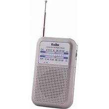 Kaito Ka200 Portable Pocket Size Am/Fm Radio - Silver