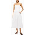 Staud Women's Bella Midi Dress - White - Size 6
