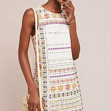 Anthropologie Dresses | Anthropologie Embroidered Dress | Color: Cream/White | Size: 4