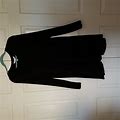 Bcbg Dresses | Bcbg Scooped Neck Long Sleeve A- Line Dress Size L New With Tags $45.00 | Color: Black | Size: L