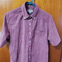 Sun River Clothing Co. Shirts | Men's Small Sun River Clothing Co. Maroon Short Sleeve Button Down Shirt | Color: Red | Size: S