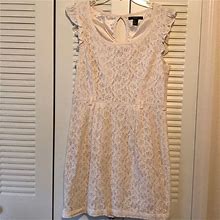 Forever 21 Dresses | Cream Lace Forever 21 Dress | Color: Cream | Size: L