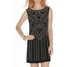 White House Black Market Dresses | Sleeveless Studded Night Out Dress | Color: Black | Size: Xxs