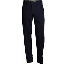 Men's Traditional Fit No Iron Chino Pants - Lands' End - Blue - 33