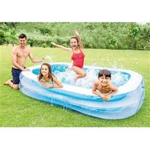 Intex Swim Center 198 Gallon Inflatable Family Swimming Pool, Blue Plastic | 22 H X 69 W X 103 D In | Wayfair C69eb20a25af5cc319d5d72b97769e5e