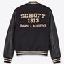 Rive Droite Schott Varsity Jacket In Wool And Lambskin - Black - Women - XXL