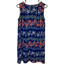 Luxology Dresses | Luxology Sz 4 Floral Dress Blue Light Sleeveless | Color: Blue/Pink | Size: 4
