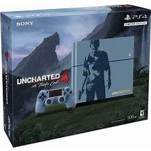 Playstation 4 500GB - Blue - Limited Edition Uncharted 4 + Uncharted 4