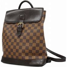 Louis Vuitton Soho Canvas Backpack Bag (Pre-Owned - Brown - Backpacks One Size