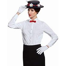 Disguise Women's Mary Poppins Accessory Kit Costume, Black, One Size Adult