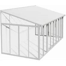 Canopia By Palram Sanremo Patio Enclosure White With Screen Doors (6), 10 X 18ft.