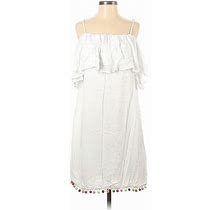 Venus Casual Dress - Shift Square Sleeveless: White Print Dresses - Women's Size Small
