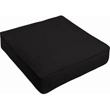 Outdura Outdoor Corded Deep Seating Cushion 30in W X 27in D X 5in H, ETC Coal, Throw Pillows, By Mozaic Company