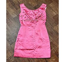 Vintage Dress | 1960S Vintage Pink Pearl Evening Mini Dress Size 8/10 1960S Dress, Vintage Clothing, Mod