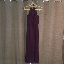Msk Dresses | Purple, Gold Chain Neck Dress | Color: Gold/Purple | Size: Sp