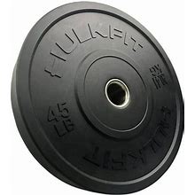 Hulkfit 2 Olympic Shock Absorbing Bumper Weight Plates - 45Lb (Single)