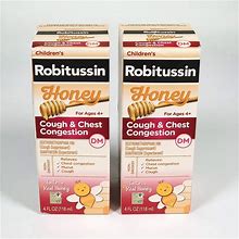Robitussin Other | Pack Of 2 Children's Robitussin Honey Cough Chest Congestion 4 Fl Oz Exp 9/2024 | Color: White | Size: Os
