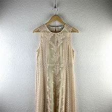 Forever 21 Dresses | Cream Lace Boho Maxi Dress | Color: Cream | Size: M