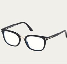 Tom Ford Blue Block Acetate Optical Frames, Black, Women's, Eyeglasses & Readers Optical Frames Reading Glasses