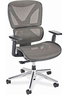 Deluxe All-Mesh Chair - Gray - ULINE - H-9764GR