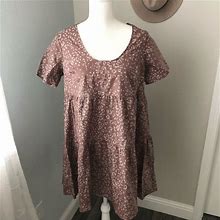 A New Day Dresses | A New Day Leopard Print Babydoll Dress | Color: Brown | Size: S