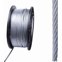 Blue Hawk 1 ft. 3/16-In Weldless Galvanized Steel Cable (By-The-Foot) | AC6006B