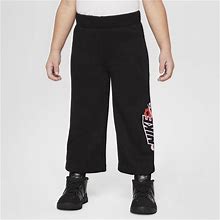 Nike Floral Fleece Toddler Wide Leg Pants In Black, Size: 2T | 26L809-023