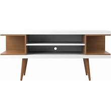 Utopia Wood TV Stand For Tvs Up To 50" In Maple/White Gloss