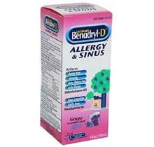 Benadryl Children's Allergy & Sinus Grape 4 Oz