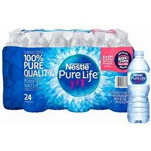 Nestle Pure Life(TM) Purified Bottled Water, 16.9 Oz., Case Of 24, 16.9 Fl Oz (Pack Of 24)