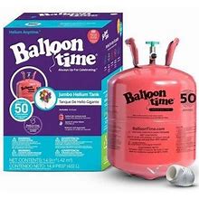 Celebrate It Balloon Time Jumbo Helium Tank 14.9Cu Ft, 12in - Home | Color: Red