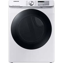 Samsung DVG45B6300 27 Inch Wide 7.5 Cu. Ft. Smart Gas Dryer With Steam Sanitize+ White Laundry Appliances Dryers Gas Dryers