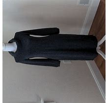 Banana Republic Dresses | Banana Republic Petite Xs Cowl Neck Sweater Midi Dress | Color: Black/Gray | Size: Xsp
