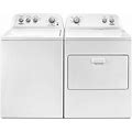 Whirlpool WTW4850H-WGD4850H 28 Inch Wide 3.9 Cu. Ft. Electric Washer And 29 Inch Wide 7 Cu. Ft. Gas Dryer Laundry Pair With Autodry White Laundry