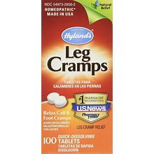 Hyland's Leg Cramps Quick Dissolving Tablets Natural Pain Relief 100Ct Pack Of 4