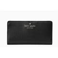 New Kate Spade Staci Slim Bifold Wallet Saffiano Leather Black NWT/Gift Bag