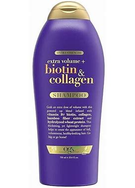 OGX Biotin & Collagen Extra Strength Volumizing Shampoo For Thicker, Fuller Hair