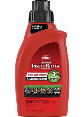 Ortho Outdoor Insect Killer Concentrate Kills Listed Ants, Spiders, Fleas & Ticks, 32 Fl. Oz.