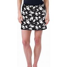 Colorado Clothing Womens Black And White Shadow Flowers Skort Size Large . - Women | Color: Black | Size: L