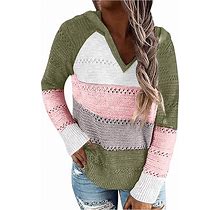 Women's Fashion Cute Long Sleeve Sweater Pullover Lightweight Loose Casual Sweaters Comfortable Classic-Fit