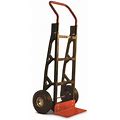 Milwaukee Hand Truck Dc40610 600 Lbs Poly Flowback Hand Truck With 10 in. Pneumatic Tire, Black