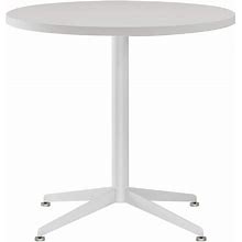 SENGLIDA White Dining Table Round Small Office Table Conference Table Coffee Meeting Table For Office Boardroom Kitchen Living Room Waterproof