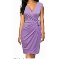 Berydress Sleeveless Purple Stretch Dress Size S