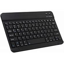 Ultra-Slim Bluetooth Keyboard Portable Mini Wireless Keyboard Rechargeable For Ios Android Windows - 10 Inch,Blackg34216